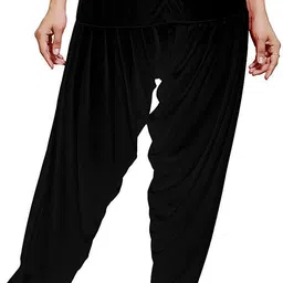 afra Cotton Blend Solid Patiala image 4