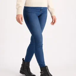 partner Women Pure Leather Ankle Boots | Black Zip Boots with Buckle | Anti-Slip Sole Boots For Women image 1