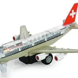 shrisha creation Pull Back and Go Action Airbus A 380 Aeroplane Toy Jet Vehicle Super Sonic Plane image 1