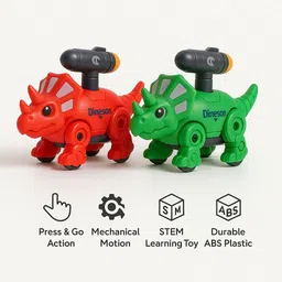 miorra dinosour push and go toy random colour (pack of 1) image 3