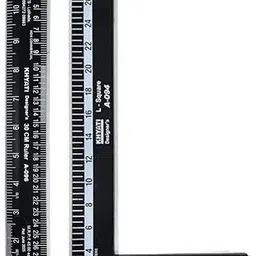 saravana super mart 30 cm L Square scale and 30 cm Straight scale Combo (2 pcs). || Hard Plastic Ruler-picture-40