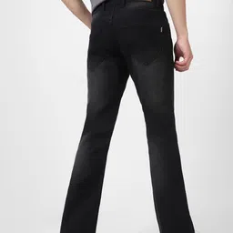 urbano fashion Men Boot-Leg Mid Rise Black Jeans image 4
