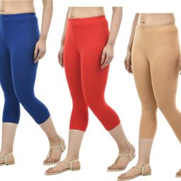indiweaves Solid Women Three Fourths-picture-35