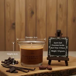 eleven to eleven decor Dark Chocolate Vanilla Scented Candle image 2