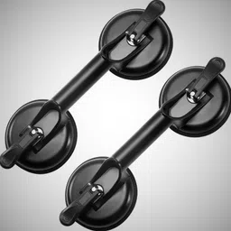 flemigo Glass Suction Cups Aluminum Vacuum Plate Handle Glass Holder Hooks (2 Pack) Lever Tool-picture-12