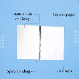 rajesh stationery Soft Cover Spiral Notebook, Memo Notepads Diary Notebook, 11.7 Inch x 8.3 Inch A4 Notebook Unruled 220 Pages image 5