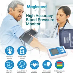 magicmed Upper Arm Portable Digital Blood Pressure Monitor BP Machine With Micro USB 3 Year Domestic Warranty Bp Monitor image 4