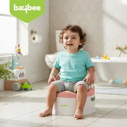 baybee Western Toilet Potty Seat for Kids with Anti-Slip Armrest,Portable Baby Potty Seat image 5
