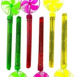 mehrroots international Mehrroots (6 PCS) Bubble Stick Toy Colorful Bubble Blaster Long Stick for Kids image 2