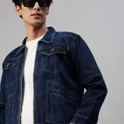 voxxati Men Washed Denim Jacket image 3