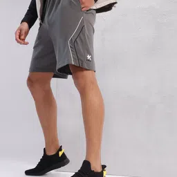 hrx by hrithik roshan Solid Men Grey Regular Shorts-picture-14