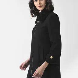 crimsoune club Shell100%Polyester & Lining100%Polyester Solid Coat For Women image 3