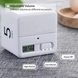 homehunt Digital White Clock image 4