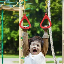 hop n play Gym Trapeze Ring Set: Outdoor and Indoor Adventure for Kids and Adults image 4