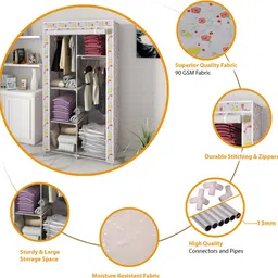 flipkart perfect homes studio PP Collapsible Wardrobe image 4