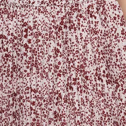 otabu Women Self Design Pleated Maroon Skirt image 4