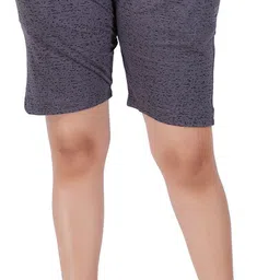 guide Pack of 2 Printed Women Black, Grey Regular Shorts image 3