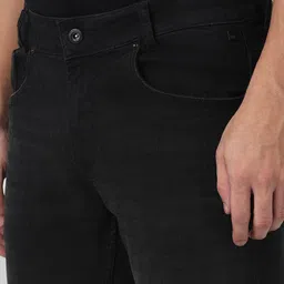 mufti Men Skinny Mid Rise Black Jeans image 4