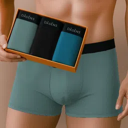 dasens Pack of 3 Solid Men Trunk-picture-17