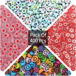 yako Heart Design Alphabet Beads For Jewellery Decoration Making image 2