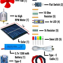 klvxken 6v 1w Mini Solar,LED Light,li-3.7v Battery, Other School Science experiment Kit Electronic Components Electronic Hobby Kit image 2