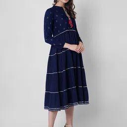 kalaxi Viscose Rayon Stitched Anarkali Gown image 5