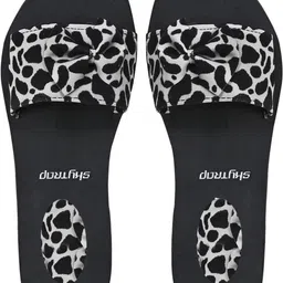 skytrap Stylish Comfortable and Trending Checkered Flip Flops Slide Combo of 2 Women Slides image 3