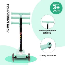 tinyberg Vroom Vroom Kids Scooter | LED Wheels | Adjustable Height image 4