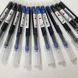 sunita enterprises Roller Gel Ink Pen Set – 0.5mm Fine Tip Liquid Flow Pen 6 blue & 6 black Pen Gel Pen-picture-30