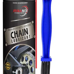mikanix Bike Chain Lube Spray With Chain Cleaner Brush Combo For Motorcycle & Bicycle Chain | Cleans | Shines & Protects Chain | Vehicle Lubricant Chain Oil-picture-12