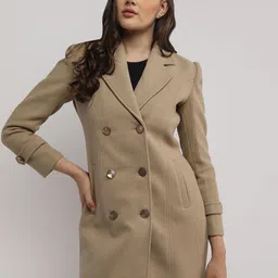 protex Wool Solid Coat For Women image 2