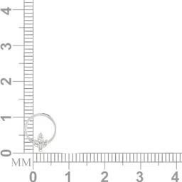 avsar Aaina 18kt Diamond White Gold Nose Wire image 3