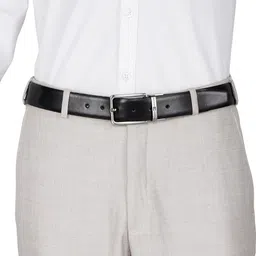 tommy hilfiger Men Casual Black Genuine Leather Reversible Belt image 5