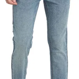 turtle Men Tapered Fit Mid Rise Blue Jeans image 1