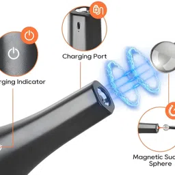 henve 4 in 1 Desk Light Touch Sensor with Stand and Usb Charging,Magnets 3 Brightness Table Lamp image 3