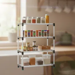 srama ji store Containers Kitchen Rack DailyUse MultiLayer Stand Plastic-picture-10