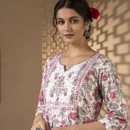 gulmehendi Printed Pure Cotton Stitched Anarkali Gown image 5