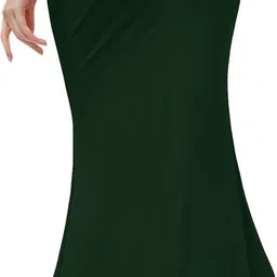 BuyOnn Slim Petticoat for Saree Green Lycra Blend Petticoat image 3