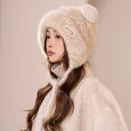 brats n beauty Self Design Beanie image 3