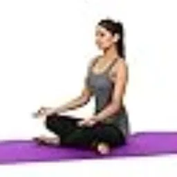 Yoga Mat | Anti Skid/Non-Slippery Yoga Mat/Sports Mat/Meditation Mat/Fitness Mat Purple 4 mm Yoga Mat-image-2