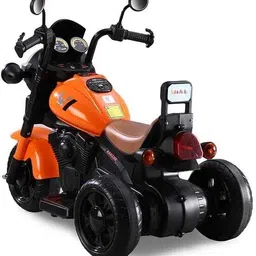 ayaan toys Bob Harley Three Wheel Battery Operated Ride on Bike With Music & Lights Bike Battery Operated Ride On image 3