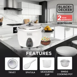 black+decker BXRC1804IN Electric Rice Cooker image 4