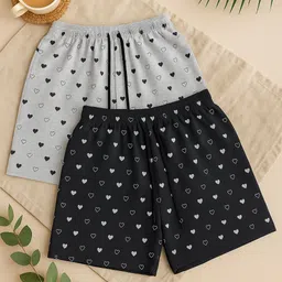 zakhifashion Pack of 2 Printed Women Multicolor Regular Shorts-picture-29