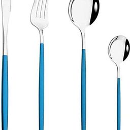 olwick Set of 4 Stainless Steel Cutlery Set of Spoon, Fork & Knife with Handle Stainless Steel Cutlery Set-picture-1