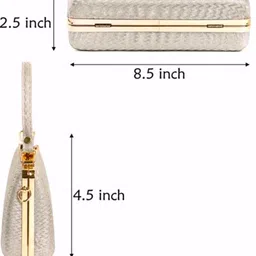 osty Casual Gold Clutch image 4