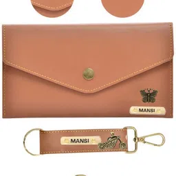 your gift studio Casual Tan Clutch image 3