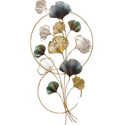 handicraft town Bunch Of Flowers Gold Iron Wall Art image 2