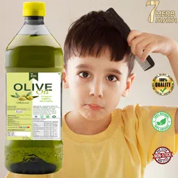 7herbmaya Organic Olive Baby Hair Oil - Virgin Olive Oil (Jaitun Tail) - Skin,Hair Oil image 3