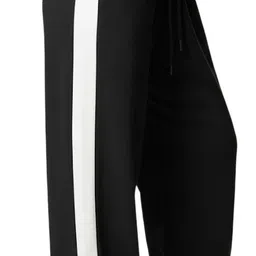 dockstreet Women Solid Black Track Pants-picture-25