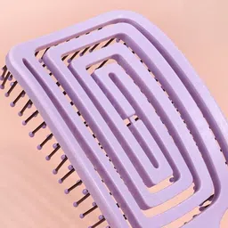 alexvyan Purple Hair Scalp Massage Comb Hair brush Women Wet Curly Detangle Comb image 2